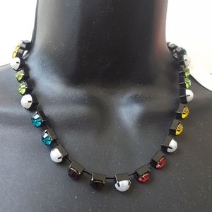 Pretty cool multi color and pearl neck piece